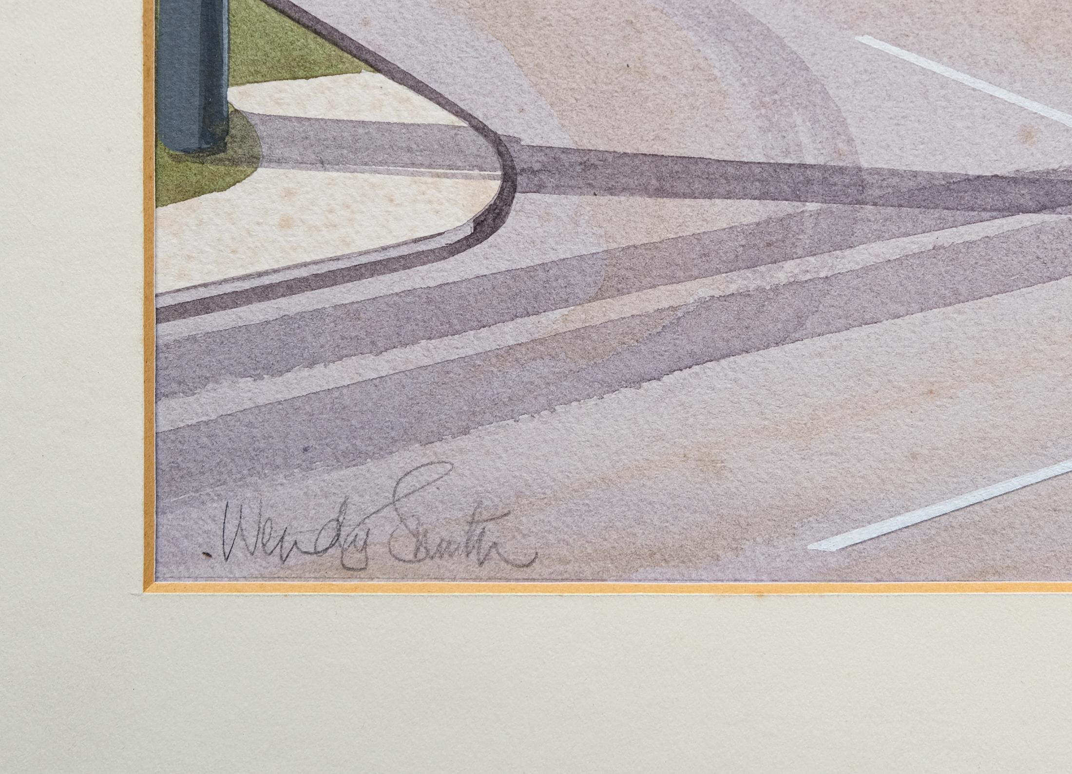 Postmodern Architectural Airbrush & Watercolour Illustration, Wendy Smith 1988 For Sale 3