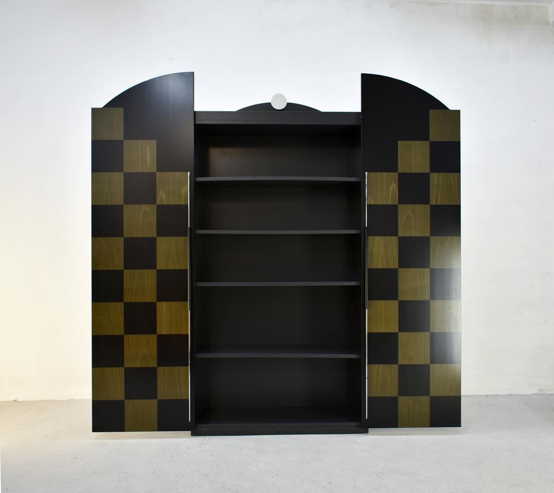 Laminated Postmodern Architectural Cabinet 'Cubic' by Peter Maly, Germany, 1980s