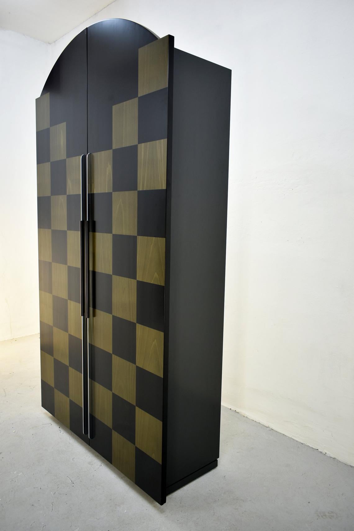 Postmodern Architectural Cabinet 'Cubic' by Peter Maly, Germany, 1980s In Good Condition In Zagreb, HR