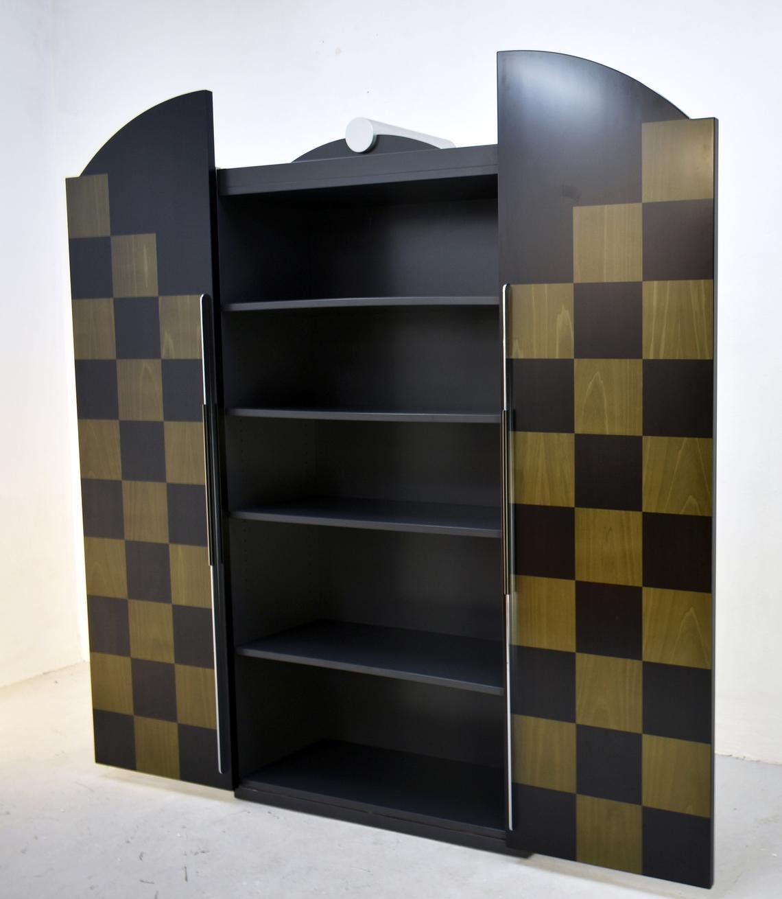Postmodern Architectural Cabinet 'Cubic' by Peter Maly, Germany, 1980s 1