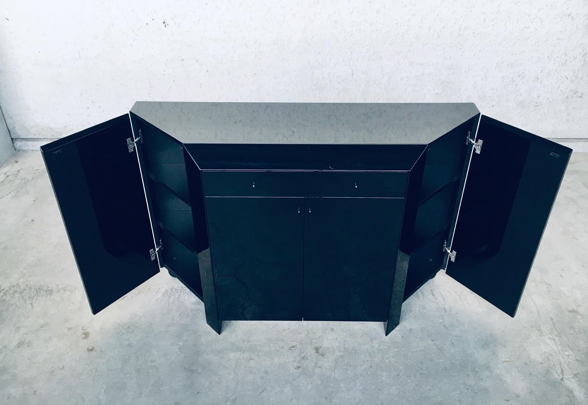 Late 20th Century Postmodern Architectural Design Bar Chest by Interlübke, Germany 1980's