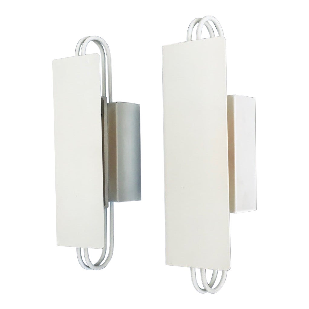 Postmodernes architektonisches Design Wandlampen-Set, Belgien 1980er Jahre im Angebot