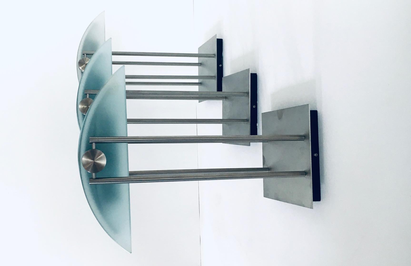 Postmodern Architectural Sconce Wall Lamp set by Moonlight Design, Belgium 1990' In Good Condition In Oud-Turnhout, VAN
