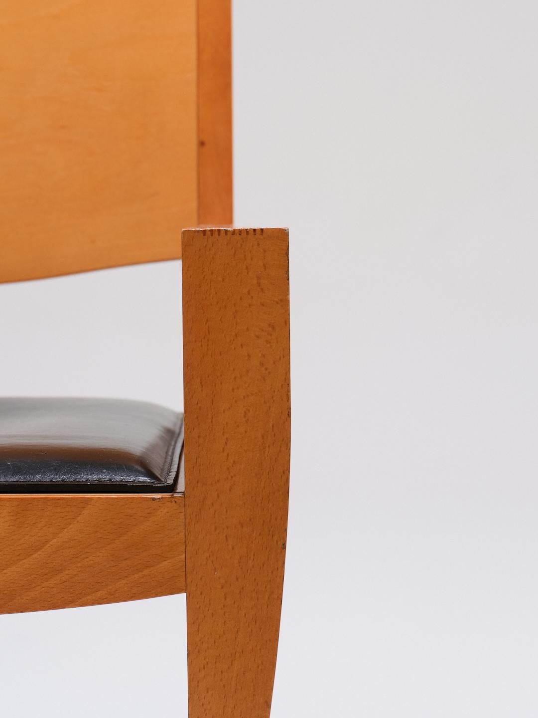 Fauteuil postmoderne, édition XO, Matthew Hilton, années 1980 en vente 4