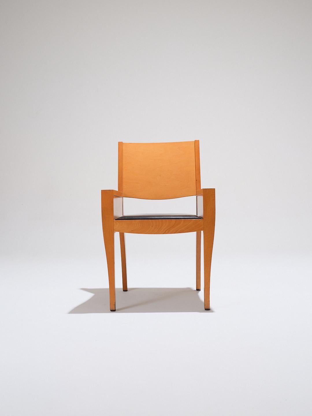 Fauteuil postmoderne, édition XO, Matthew Hilton, années 1980 en vente 2