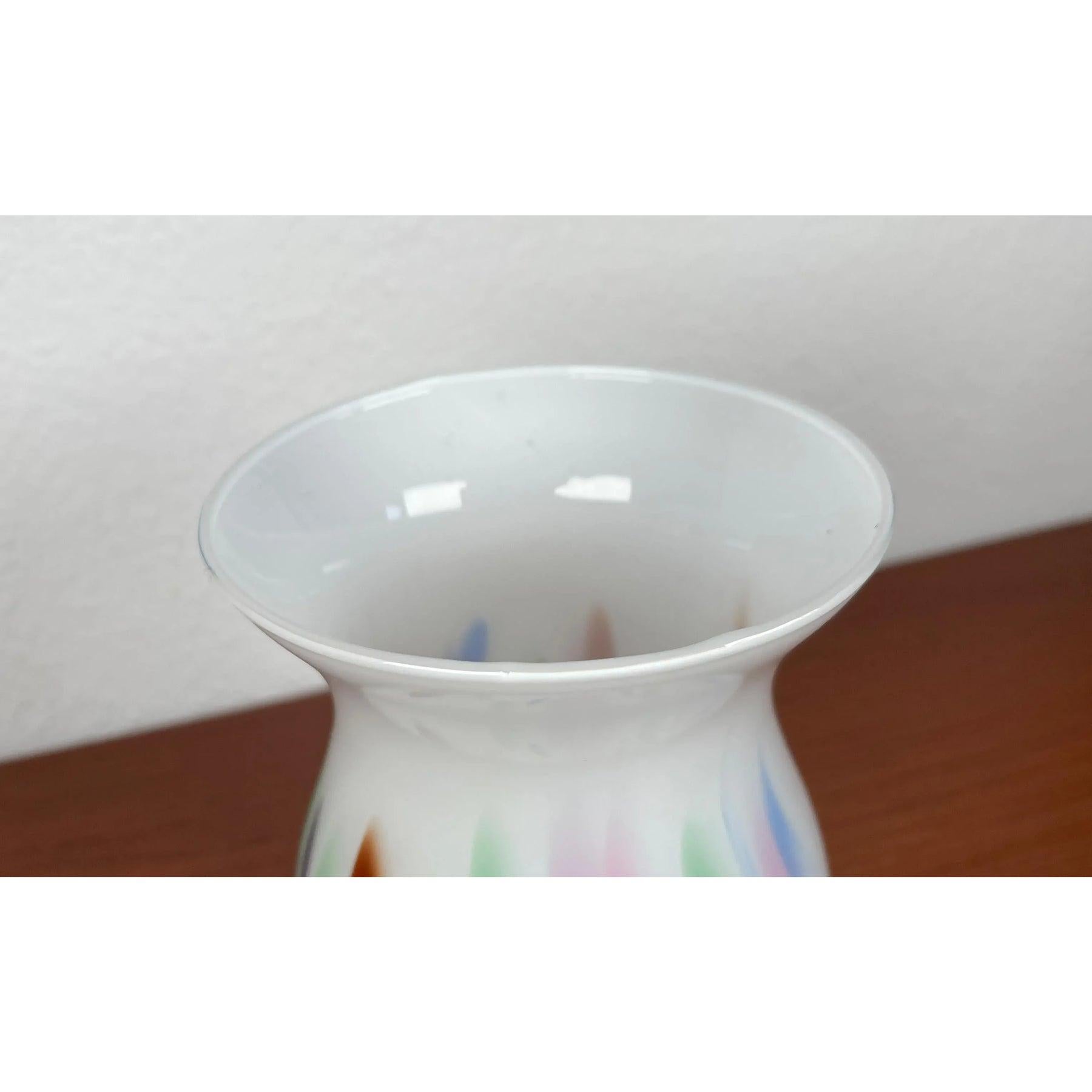 20th Century Postmodern Art Glass Vase by Hans Jürgen Richartz, 1980s For Sale