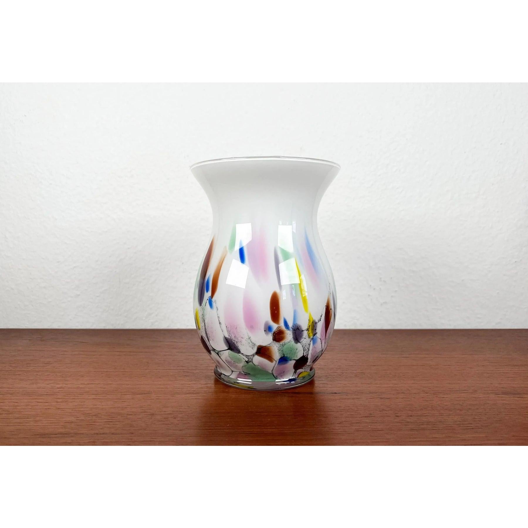 Postmodern Art Glass Vase by Hans Jürgen Richartz, 1980s For Sale 2