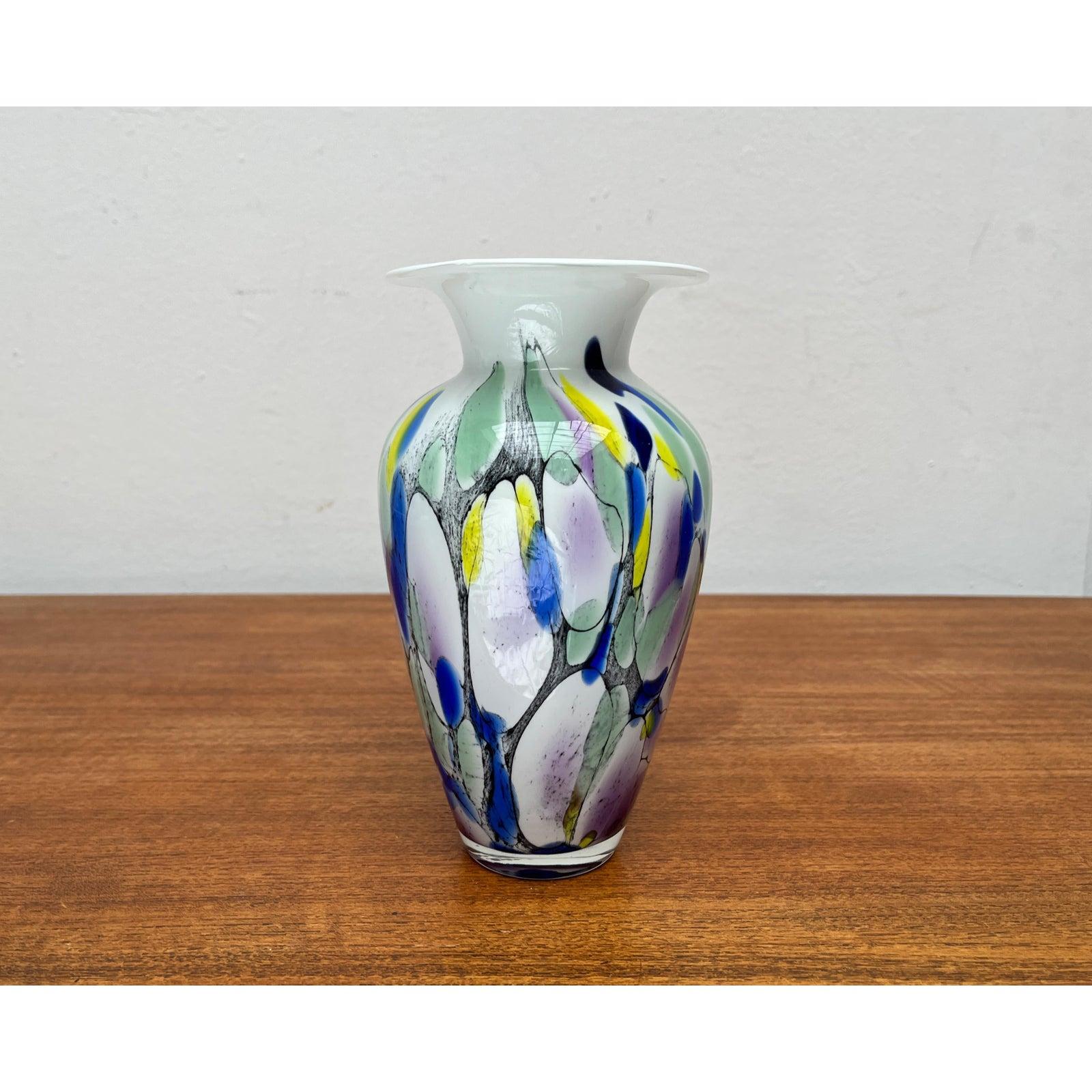 Vase en verre d'art postmoderne par Hans Jürgen Richartz pour Richartz Art Collection en vente 3