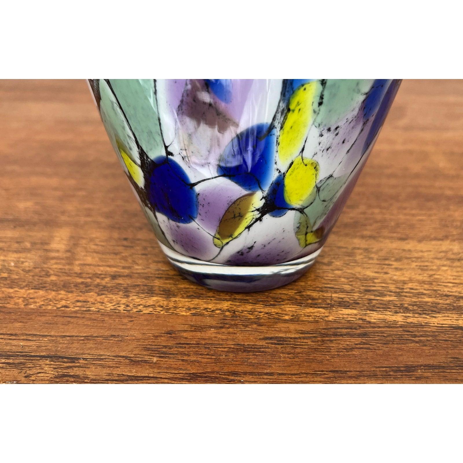 Vase en verre d'art postmoderne par Hans Jürgen Richartz pour Richartz Art Collection en vente 2