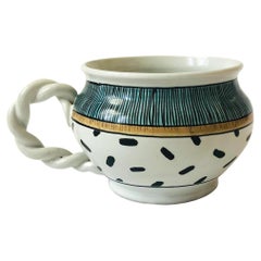 Retro Postmodern Art Pottery Mug by Barry and Rosalind Hage