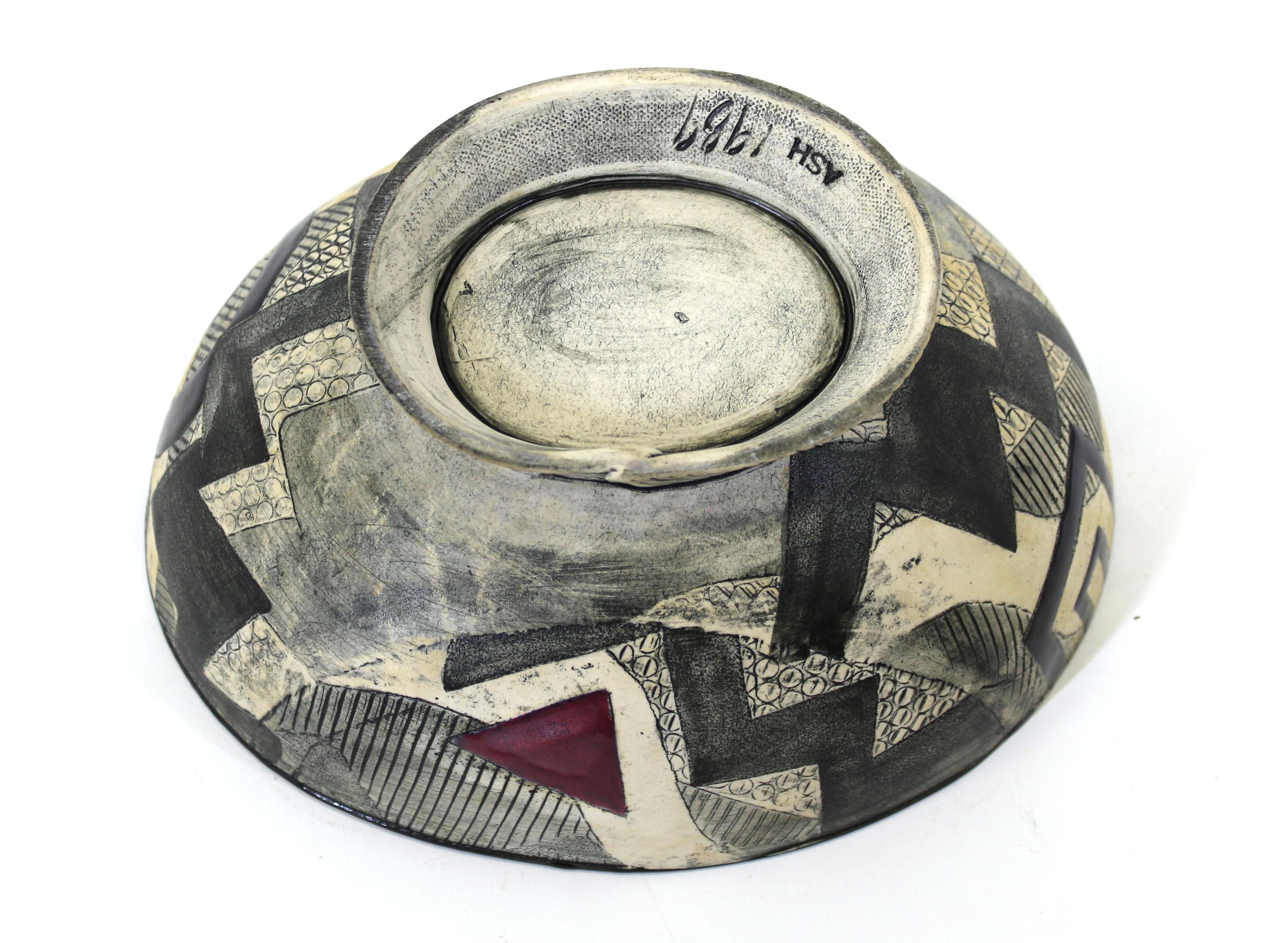 Postmodern Art Studio Ceramic Bowl 2