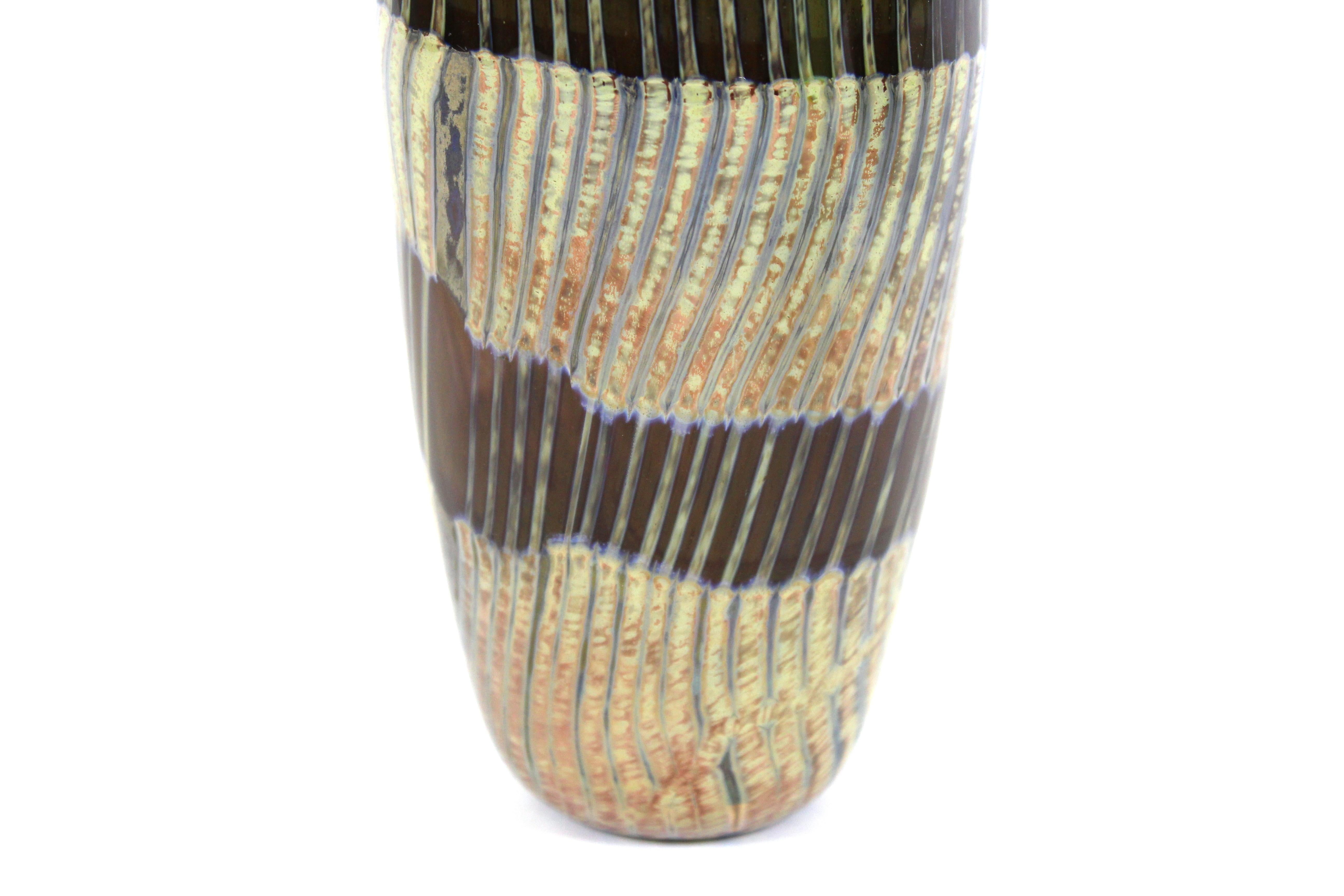 Postmodern Art Studio Glass Vase In Good Condition In New York, NY