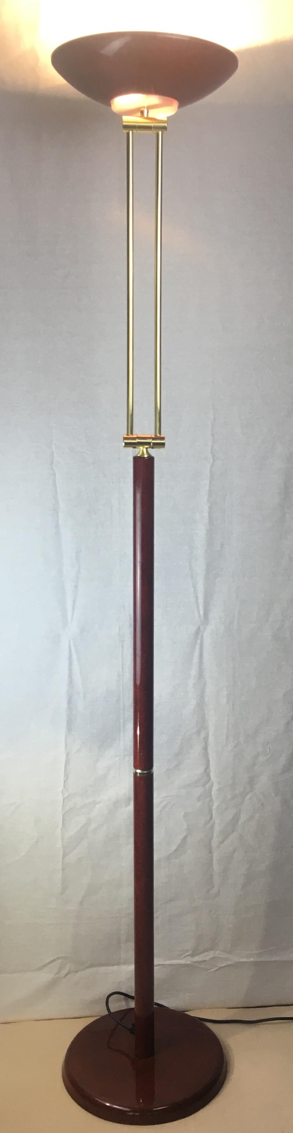 Postmodern Articulated Floor Lamp Brass and Metal For Sale 3