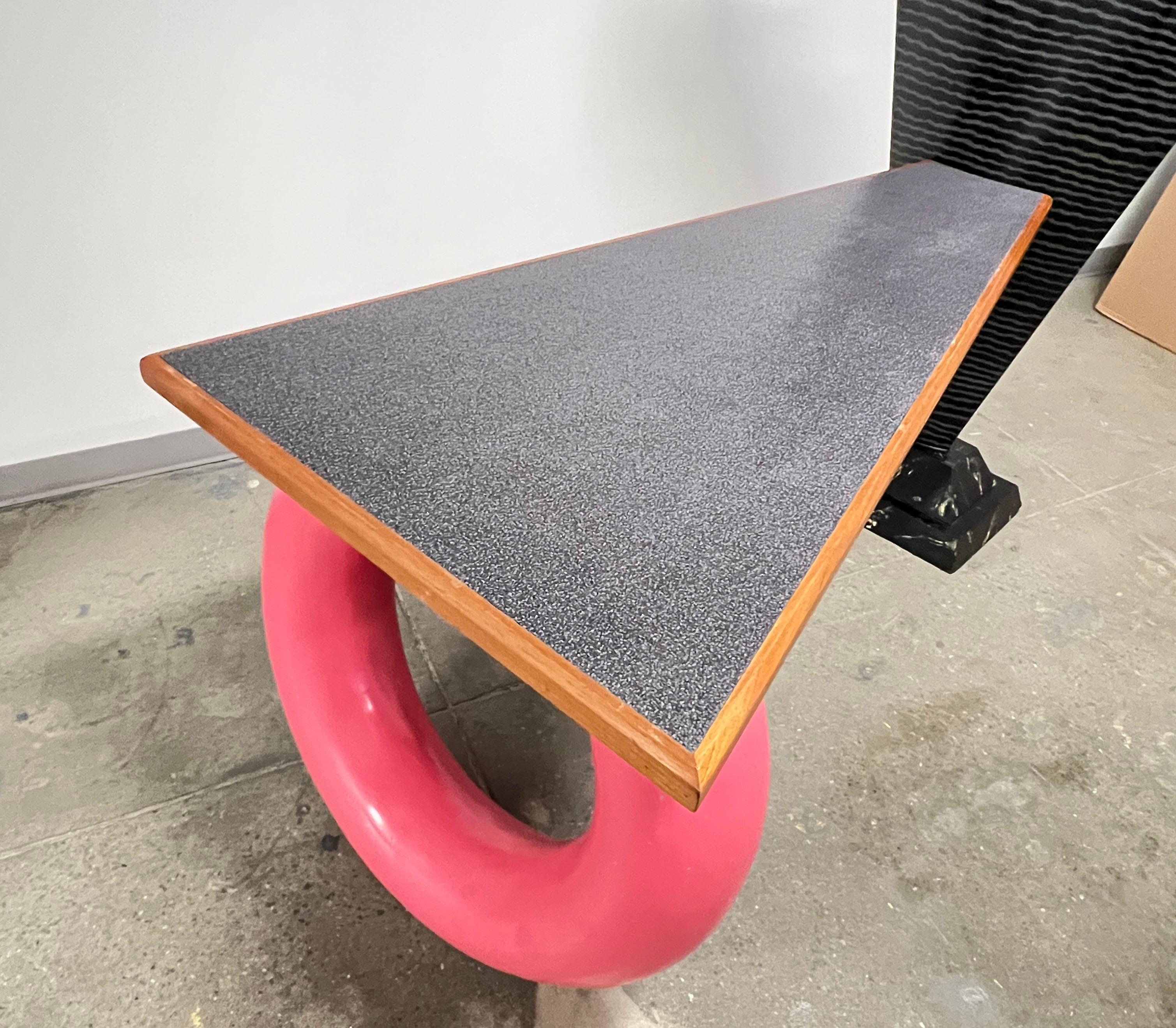 Postmodern Artisan Made Desk by Timothy Curtis, D. 1987 In Good Condition In Peabody, MA