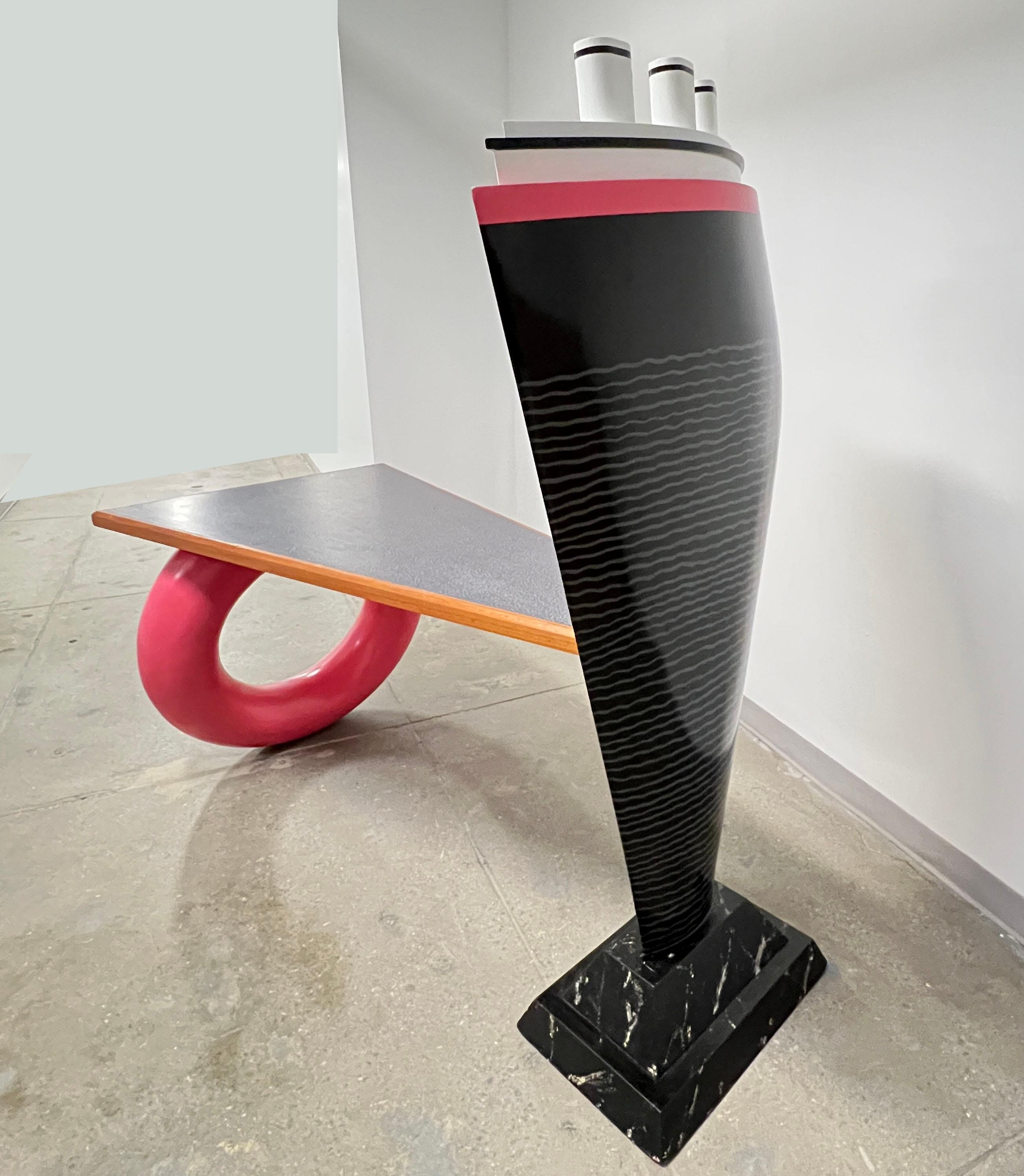 Postmodern Artisan Made Desk by Timothy Curtis, D. 1987 2