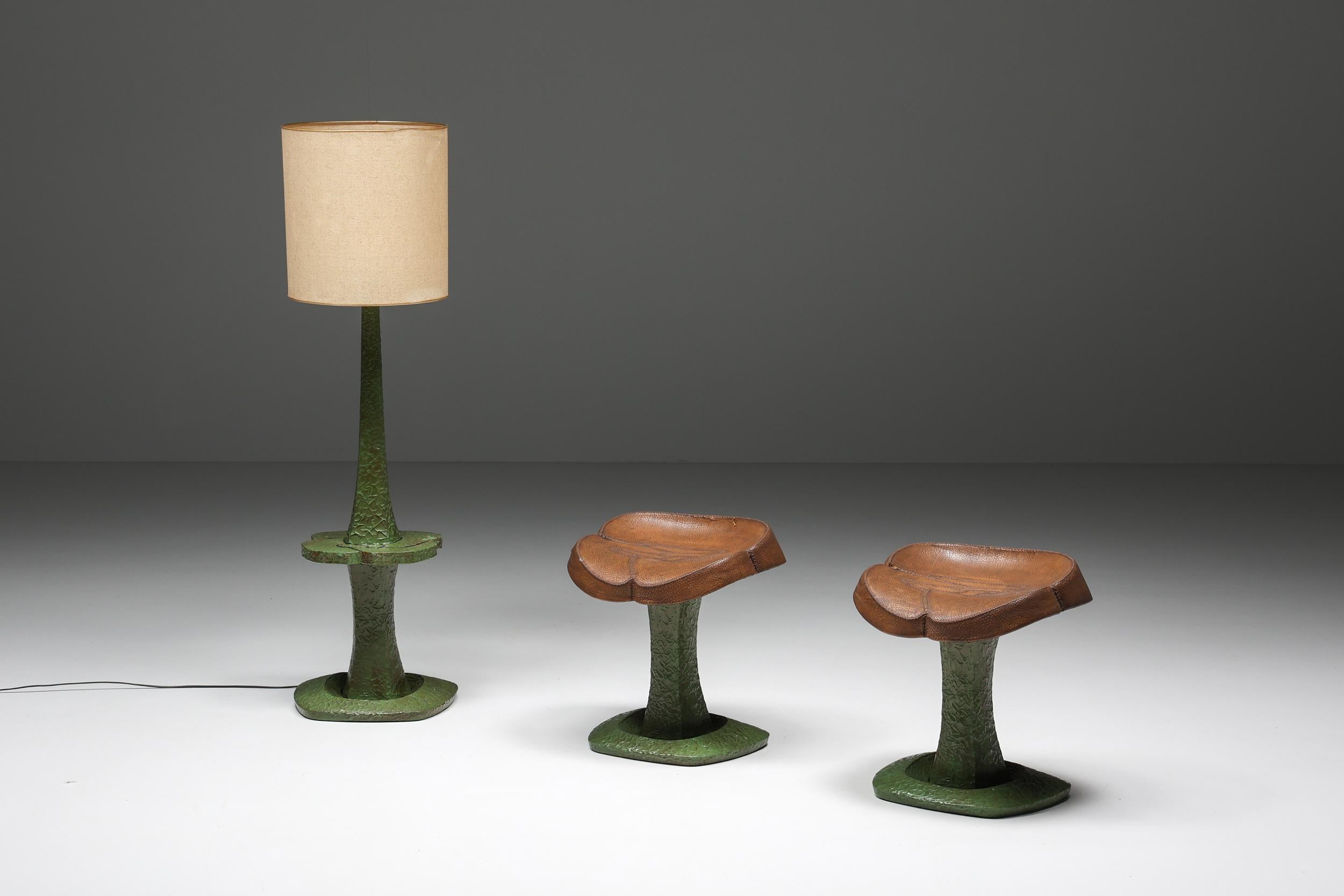 Postmodern Artists Floor Lamp, Italian Design, Wabi-Sabi Inspired, 1950's 3