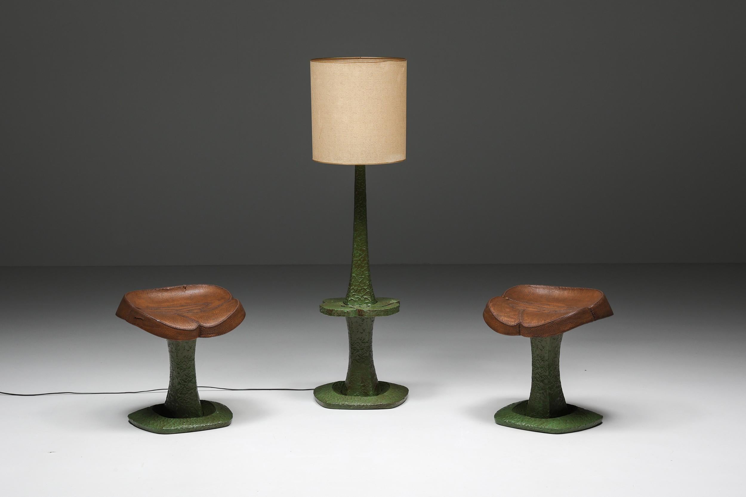 Postmodern Artists Floor Lamp, Italian Design, Wabi-Sabi Inspired, 1950's 4