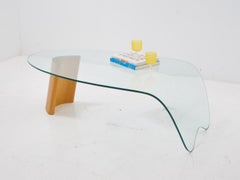 Postmodern Asymmetrical Waterfall Table, 1980s