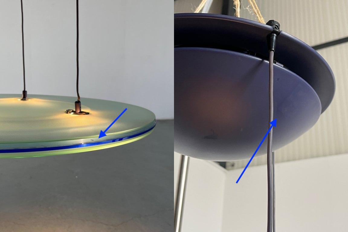 Postmoderne Pendelleuchte „Aurora“ von Perry King & Santiago Miranda für Arteluce 4