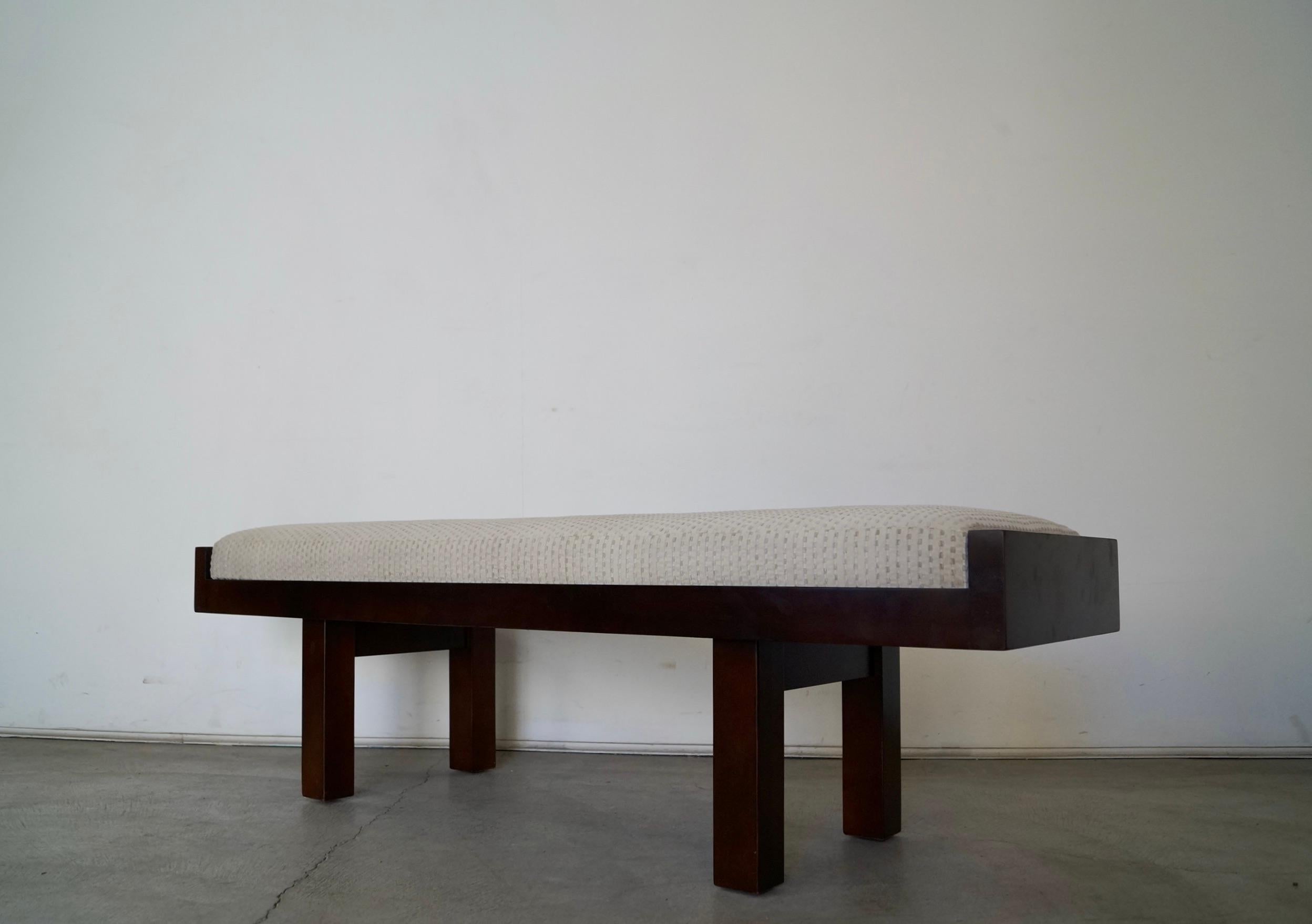 American Postmodern Baker Furniture Bench