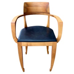 Postmodern Ballerina Armchair In Solid Walnut By Luciano Bertoncini