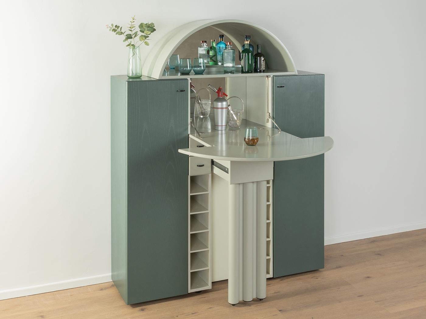 German  Postmodern bar cabinet by Peter Maly for Interlübke  For Sale