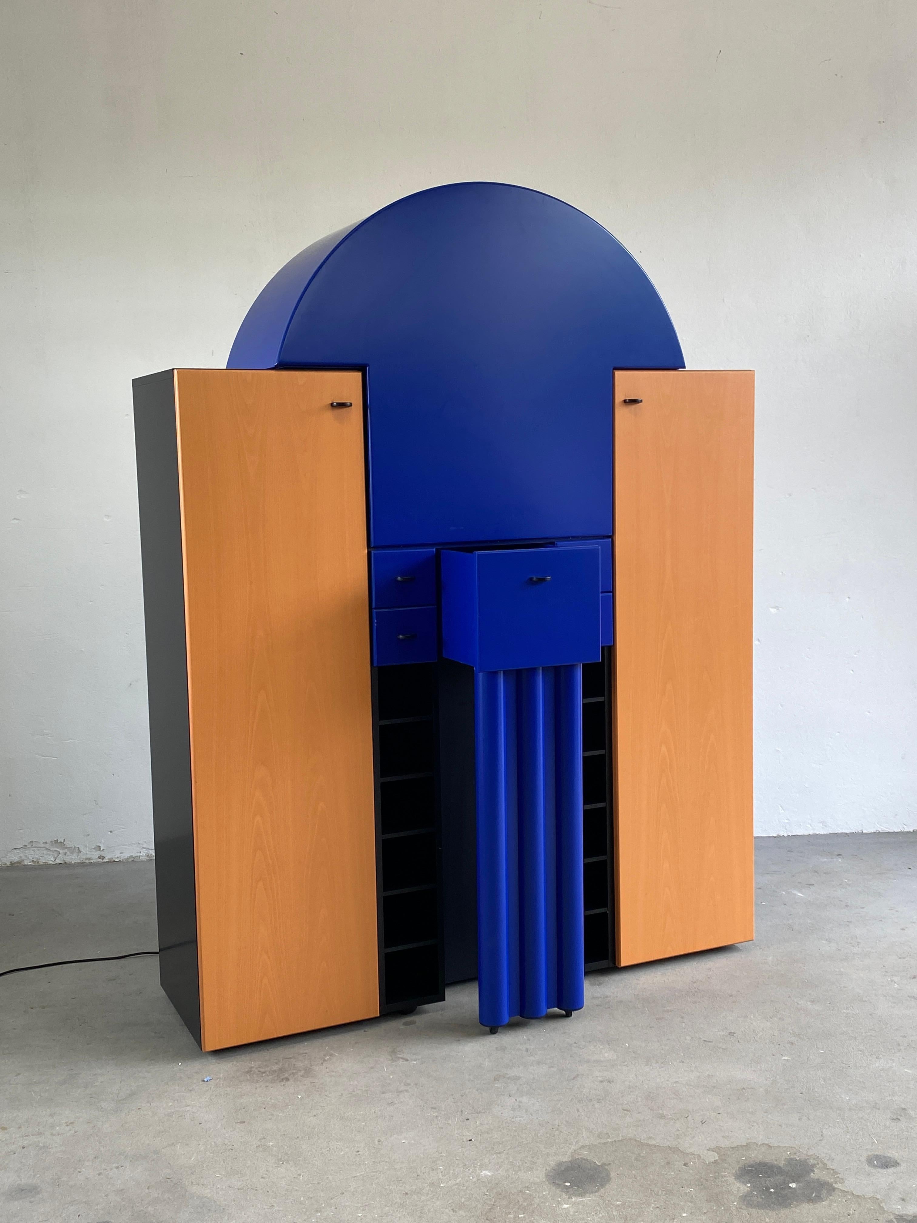 Postmodern Bar Cabinet 'Duo-Bar' by Peter Maly for Interlübke, 1980s Germany  6