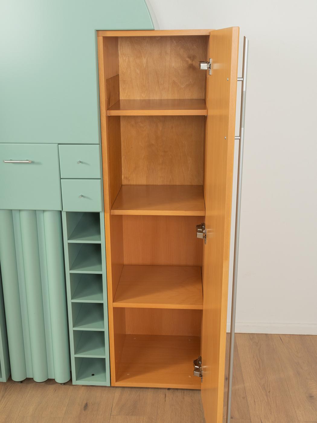 Postmodern bar cabinet, Peter Maly for interlübke In Good Condition For Sale In Neuss, NW