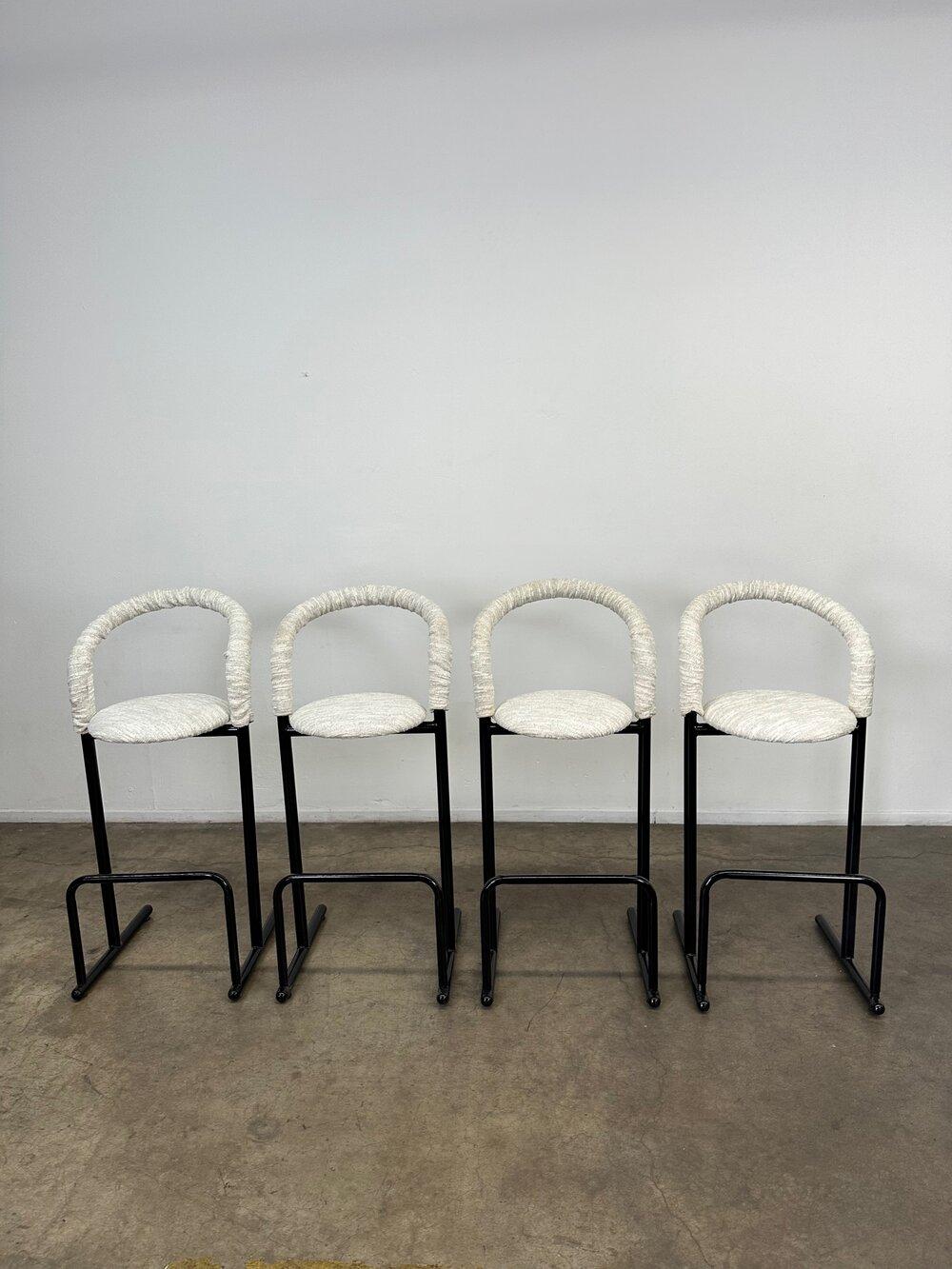 American Postmodern Bar Stools, Set of Four For Sale