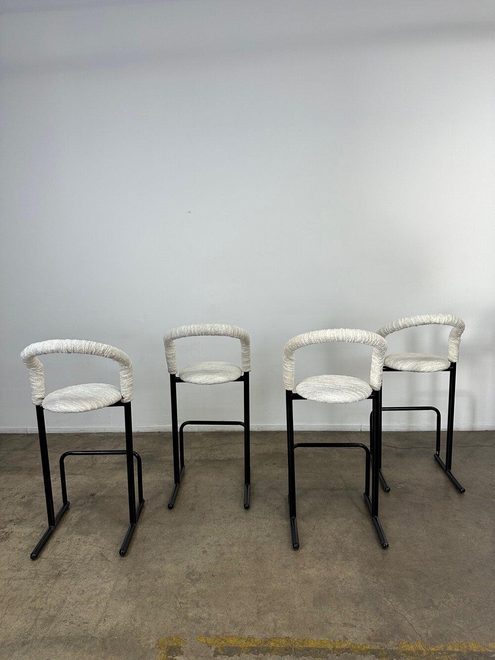 20th Century Postmodern Bar Stools, Set of Four For Sale