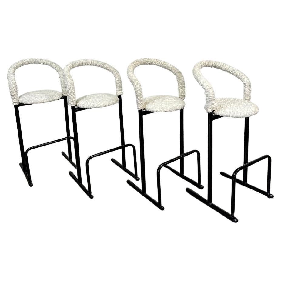 Postmodern Bar Stools, Set of Four