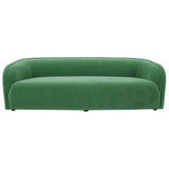 Vintage Postmodern Barrel Back Sofa