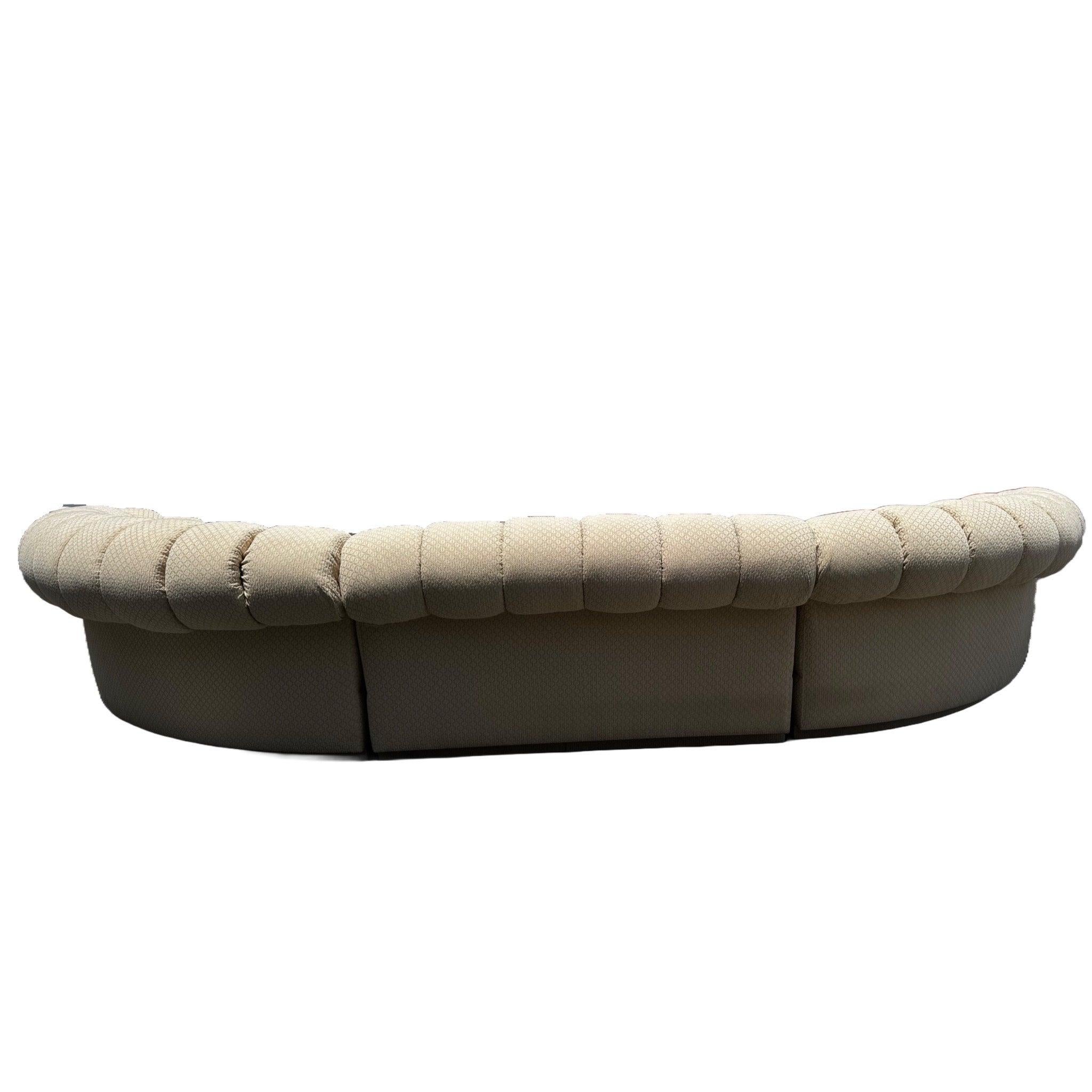 Tessuto Divano componibile smerlato beige postmoderno in vendita