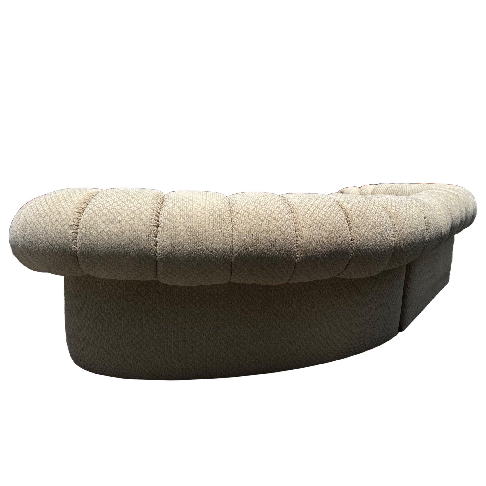 Divano componibile smerlato beige postmoderno in vendita 2