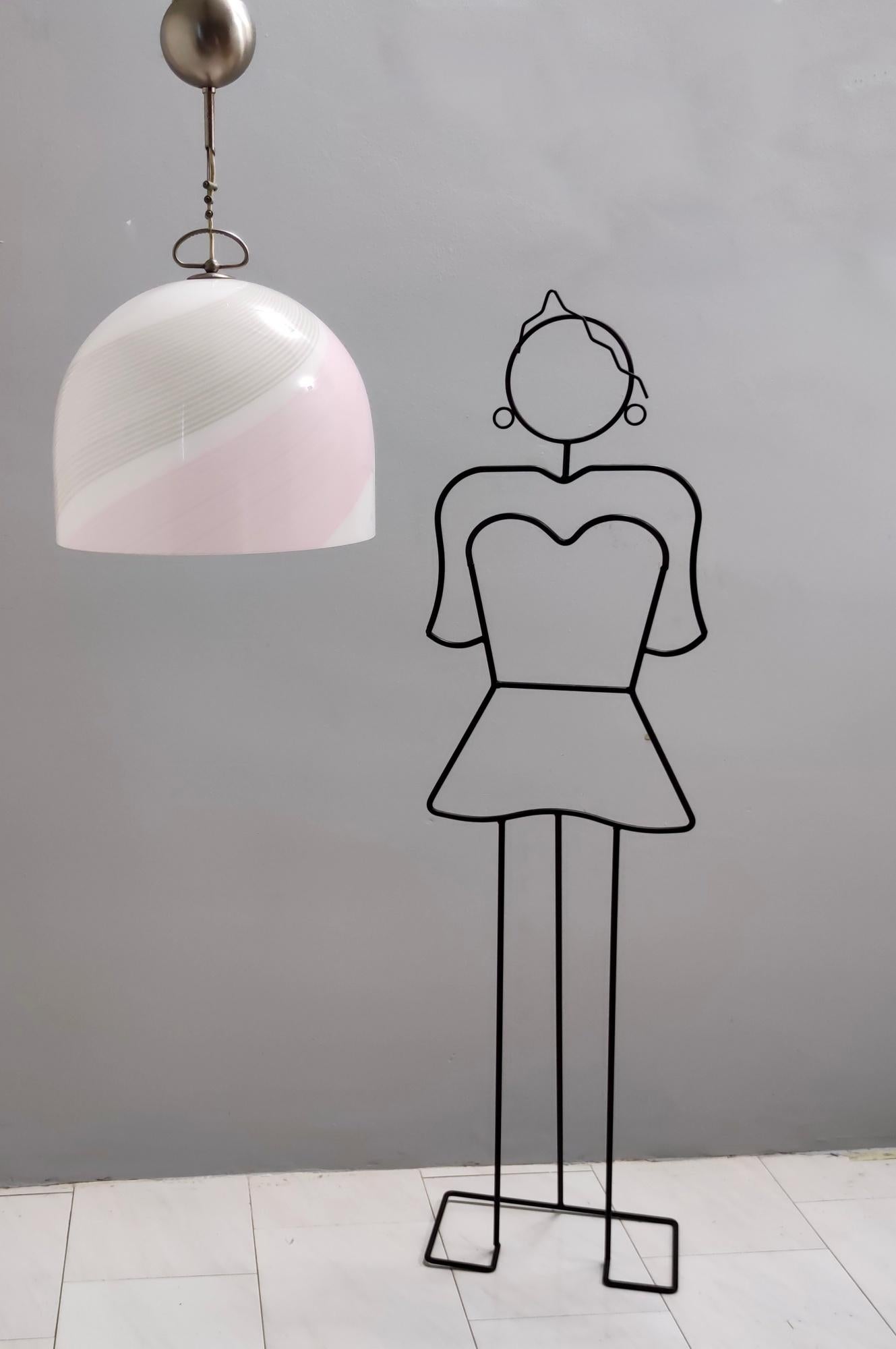 Post-Modern Postmodern Bell-Shaped Murano Glass Pendant by Lino Tagliapietra for La Murrina For Sale