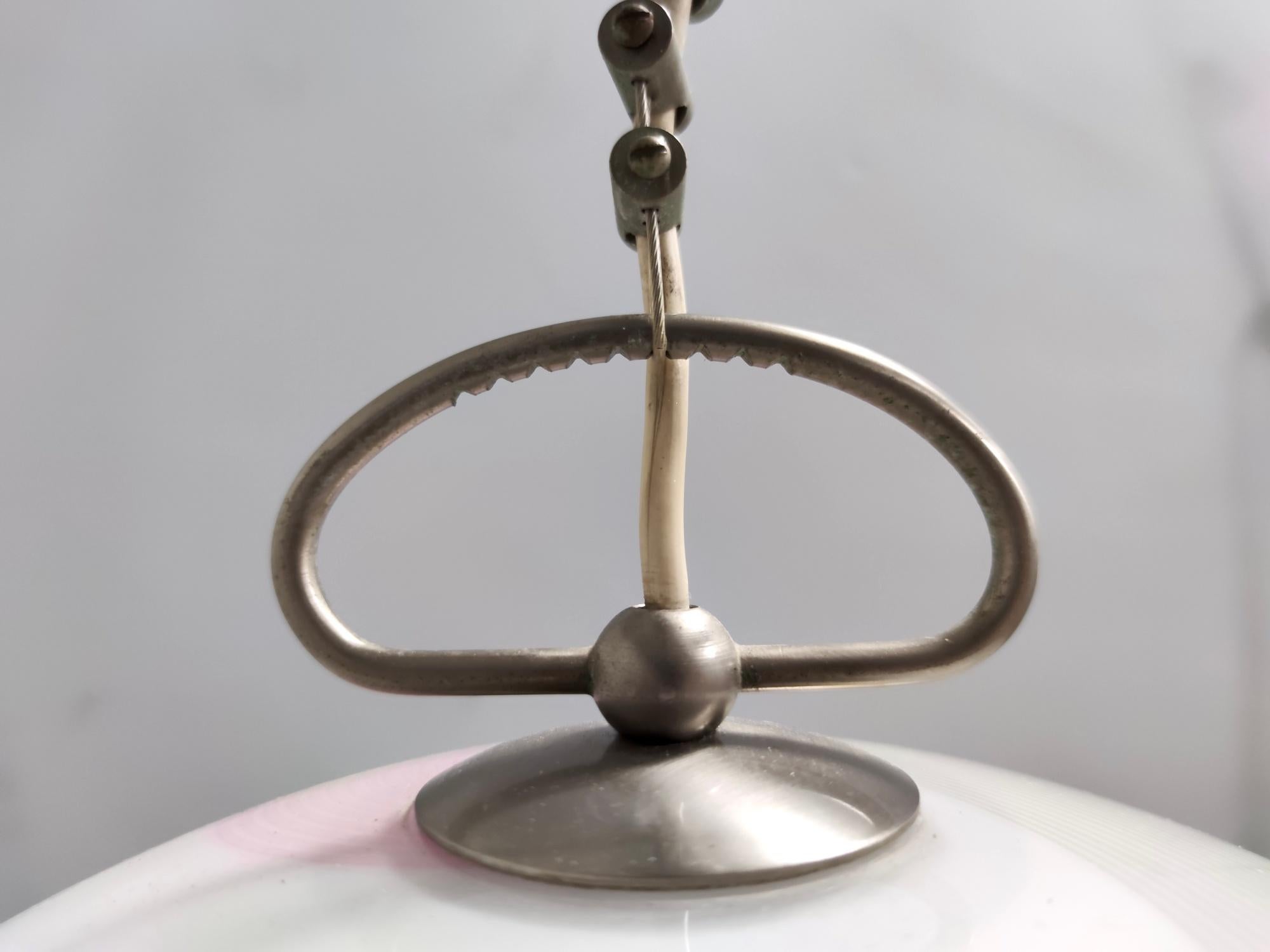 Postmodern Bell-Shaped Murano Glass Pendant by Lino Tagliapietra for La Murrina For Sale 1