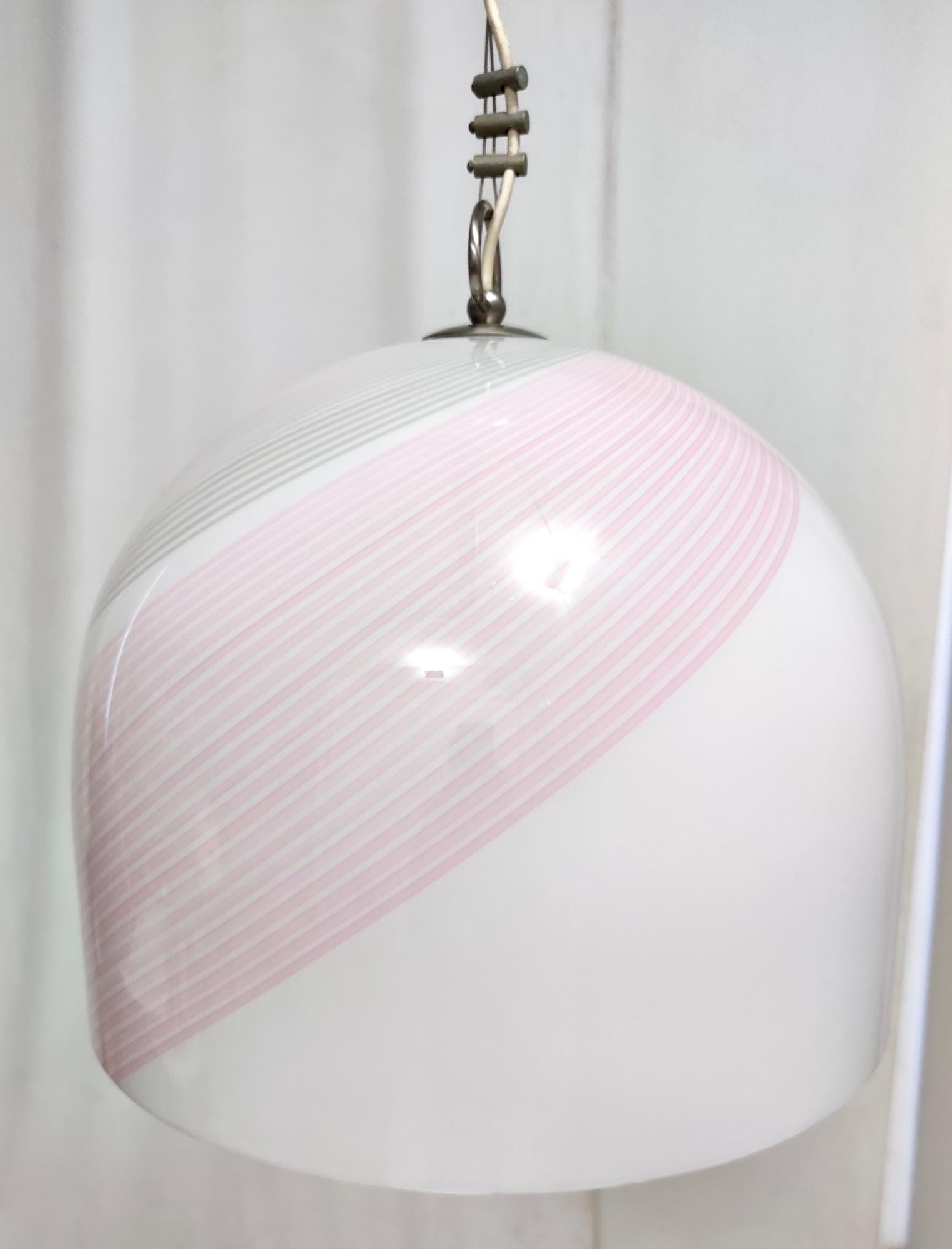 Postmodern Bell-Shaped Murano Glass Pendant by Lino Tagliapietra for La Murrina For Sale 2