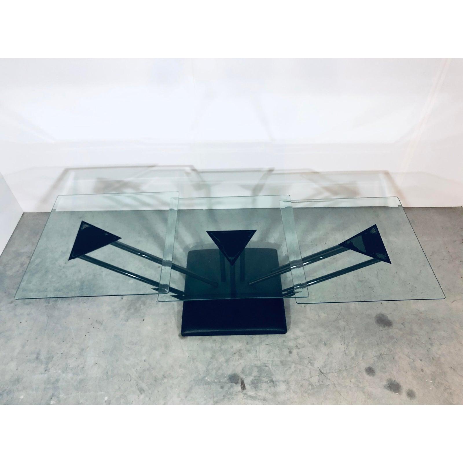 Late 20th Century Postmodern Bellato Adjustable Coffee Table, 1980s