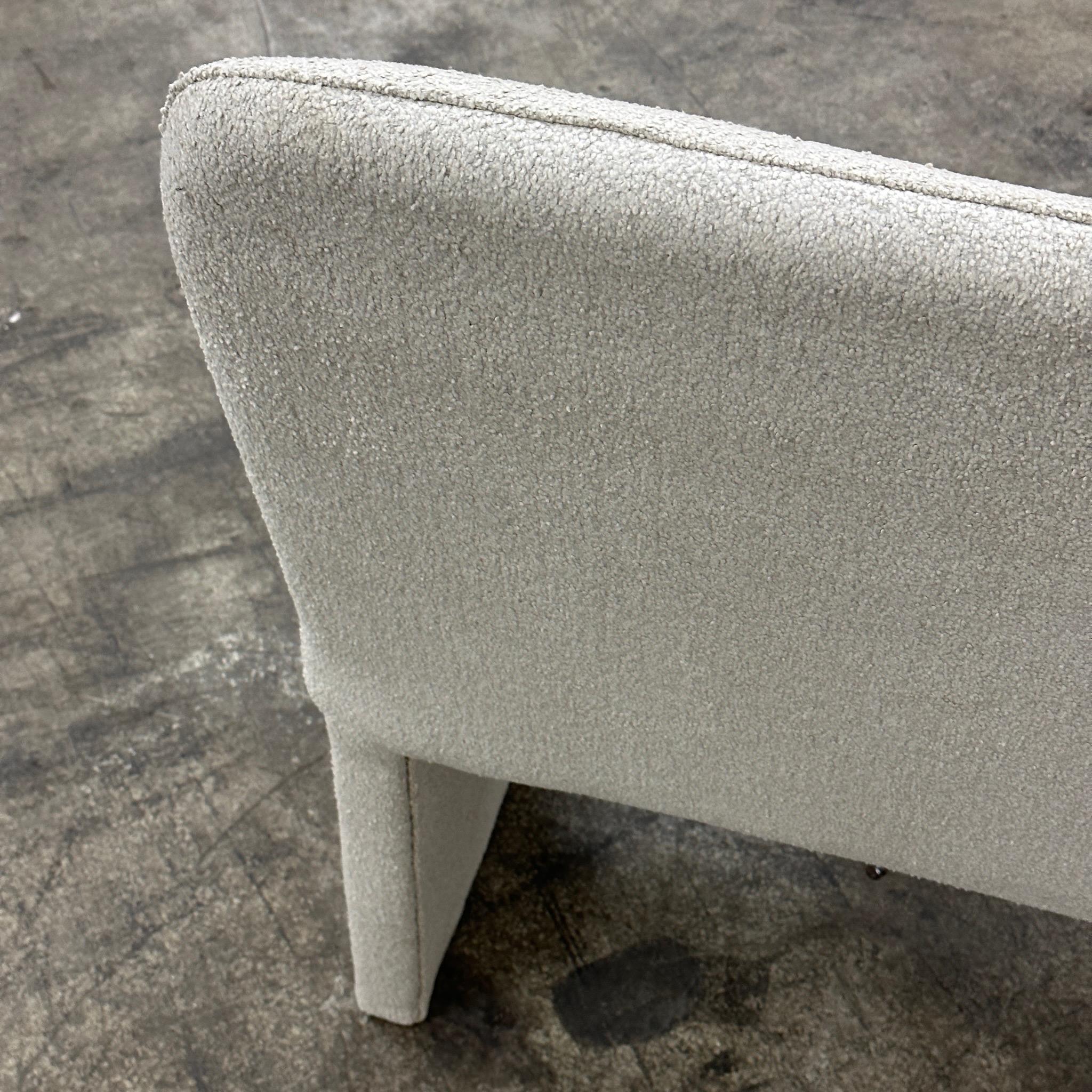 Late 20th Century Postmodern Bench in Boucle by DIA For Sale