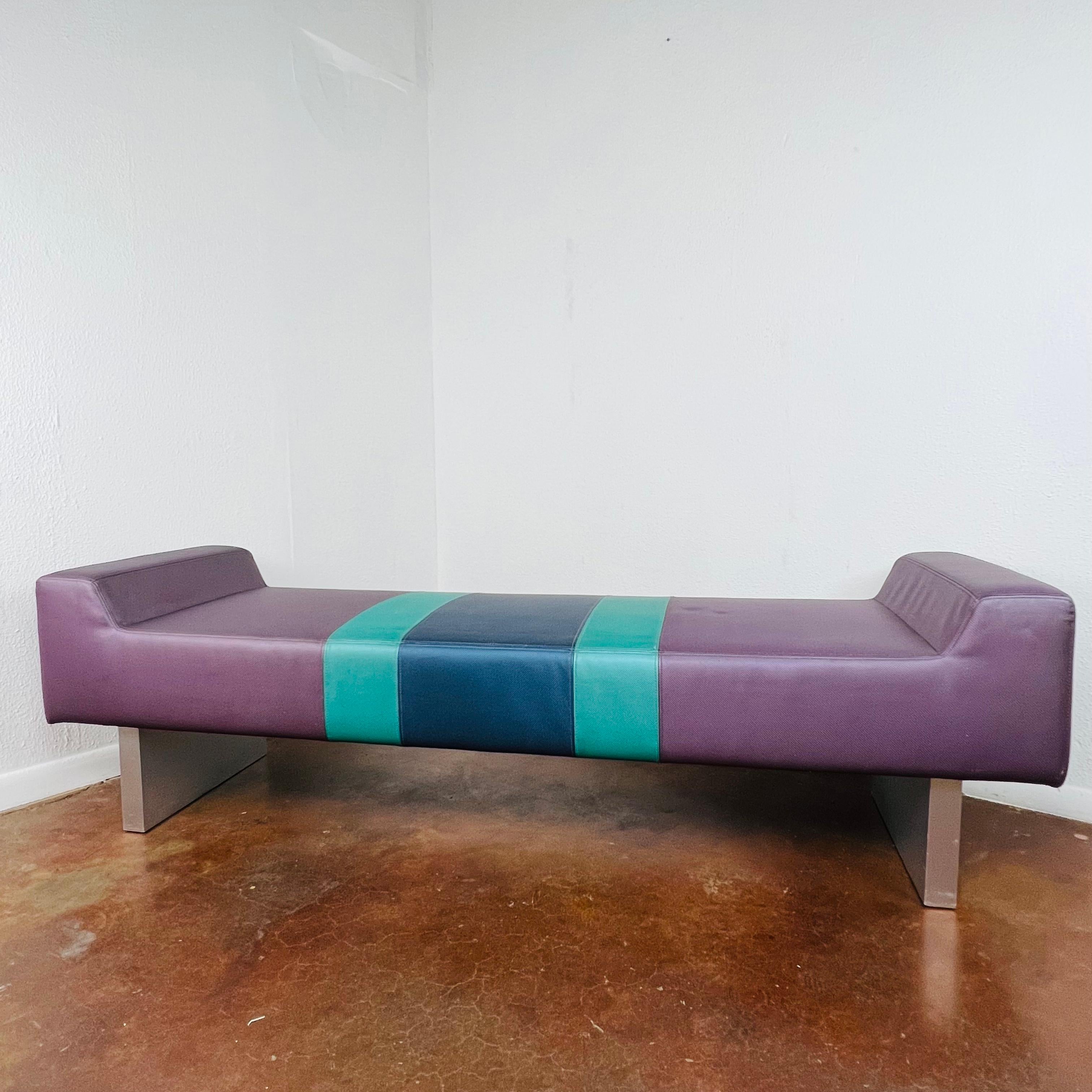 Post-Modern Postmodern Bench in the Style of the Memphis Group