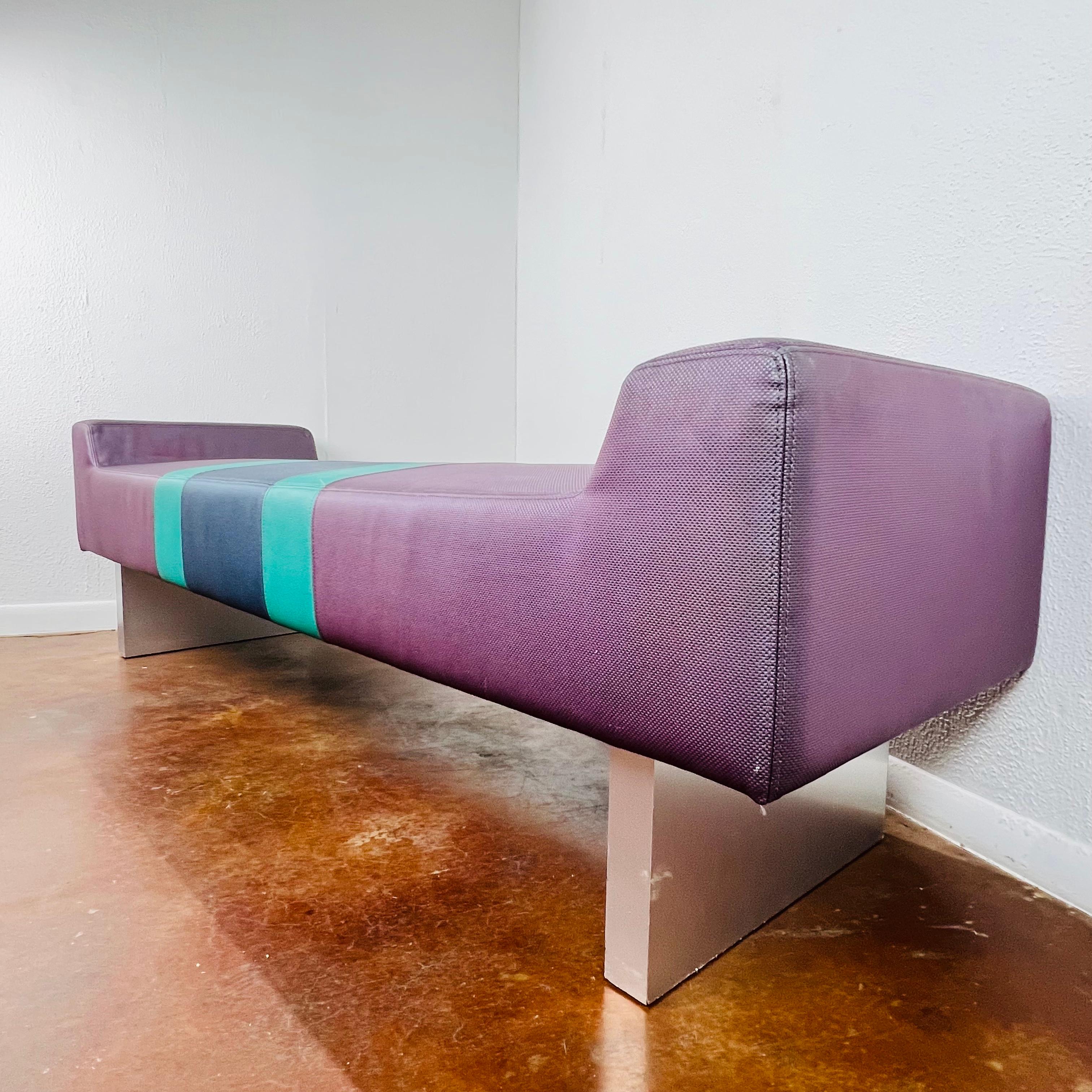 Late 20th Century Postmodern Bench in the Style of the Memphis Group