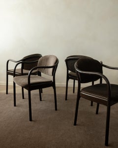Postmodern Bentwood Dining Chairs 235 F Hartmut Lohmeyer Thonet, 1980s, Set of 4