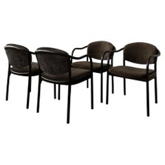 Postmodern Bentwood Dining Chairs 235 F Hartmut Lohmeyer Thonet, 1980s, Set of 4