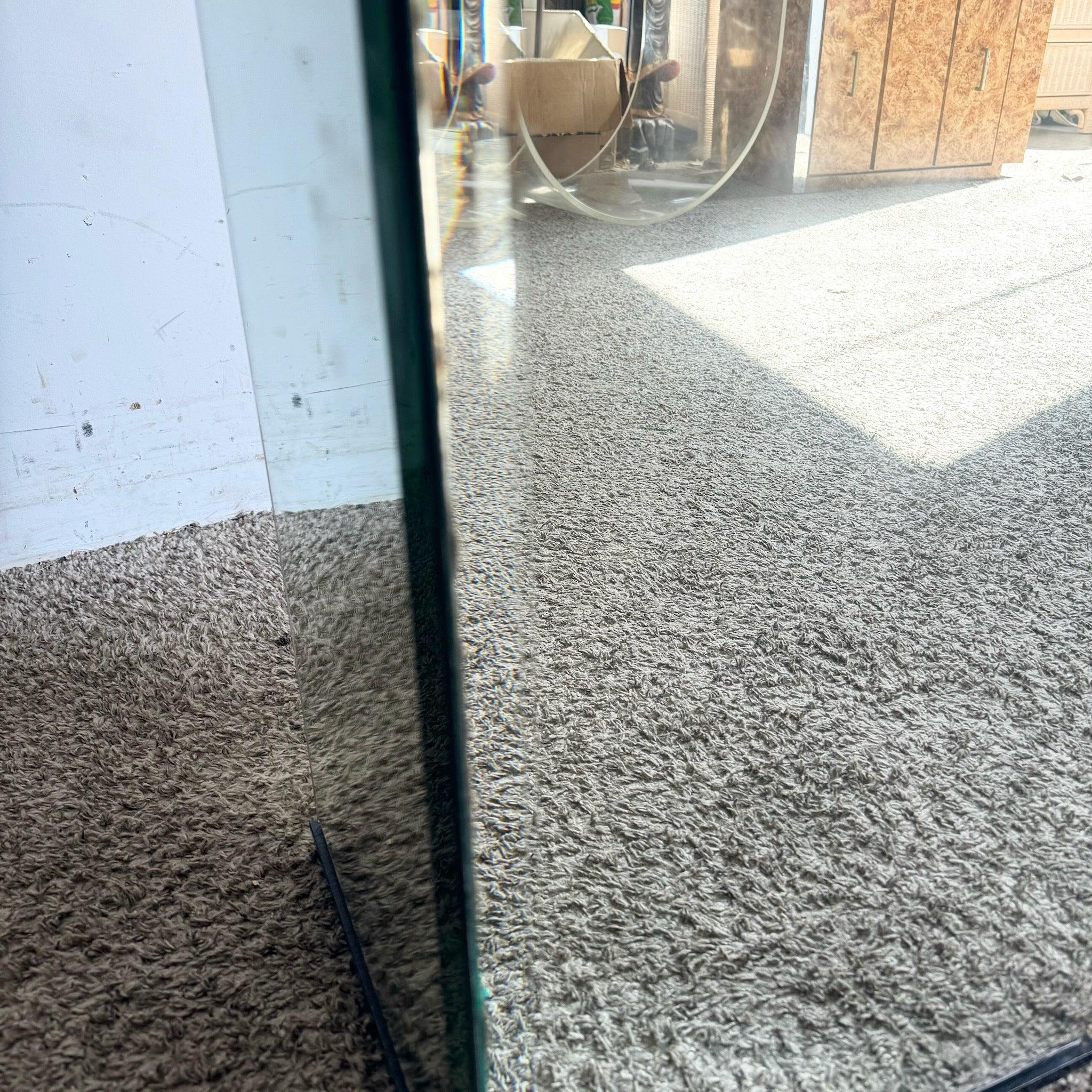 Late 20th Century Postmodern Beveled Mirror Pedestal