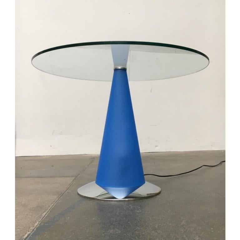 Postmodern Birillo Side Table and Floor Lamp by Parisotto for Fontana Arte, 80s For Sale 4