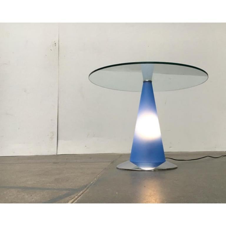 Postmodern Birillo Side Table and Floor Lamp by Parisotto for Fontana Arte, 80s For Sale 5