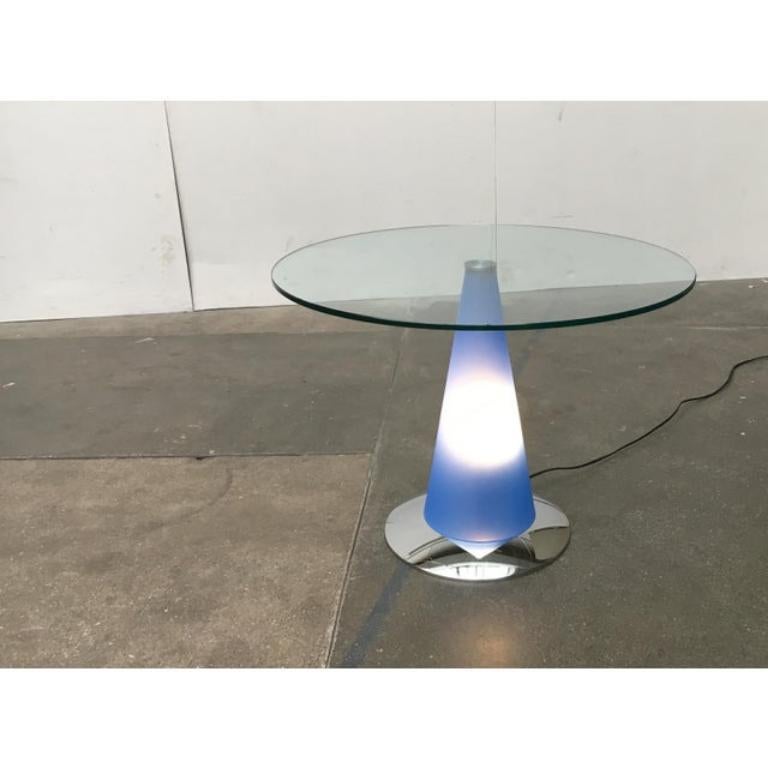 Postmodern Birillo Side Table and Floor Lamp by Parisotto for Fontana Arte, 80s For Sale 1