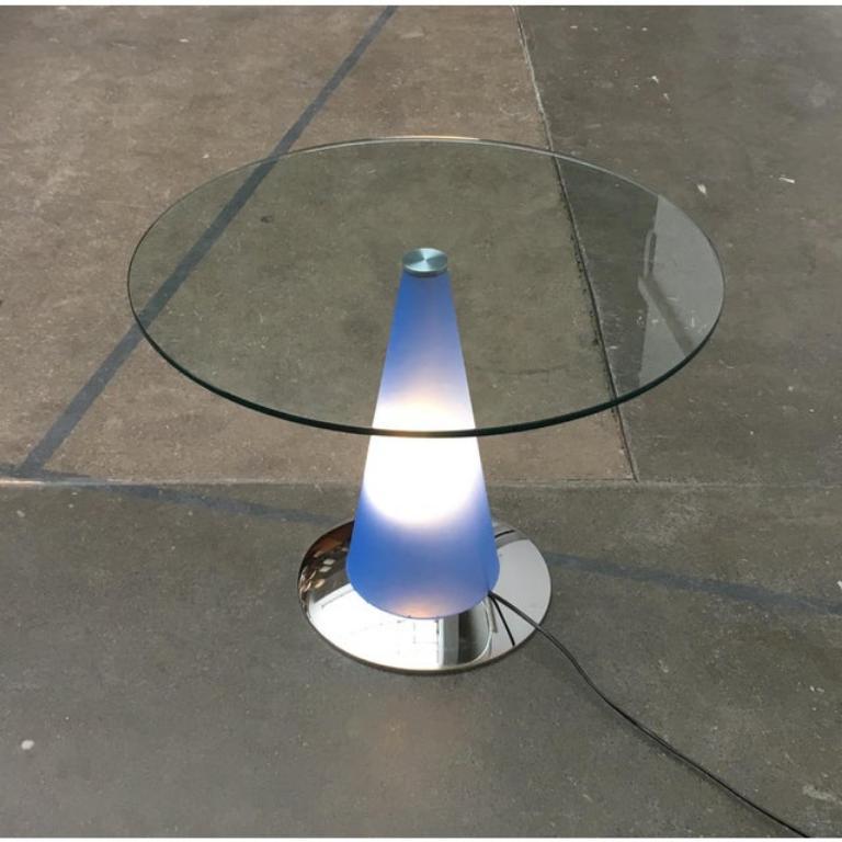 Postmodern Birillo Side Table and Floor Lamp by Parisotto for Fontana Arte, 80s For Sale 2