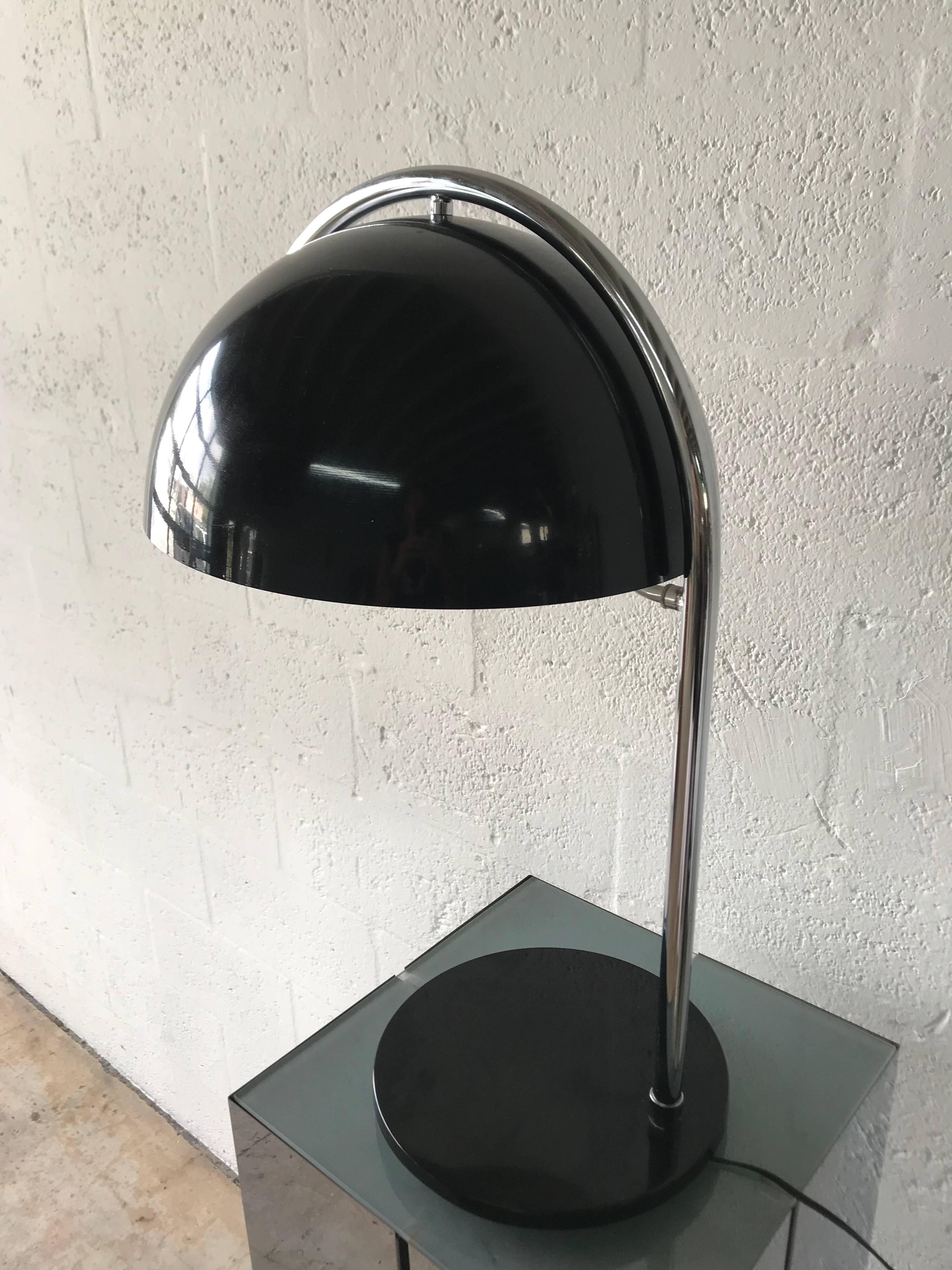 Italian Postmodern Black Desk Table Task Lamp