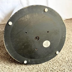 Postmodern Black Lacquered Cylindrical Pedestal